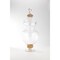 CC Home Furnishings 22" Unique Clear and Gold Kitchen Dish Jar with Finial Lid